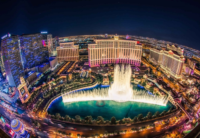 Đài phun nước Bellagio ở Las Vegas