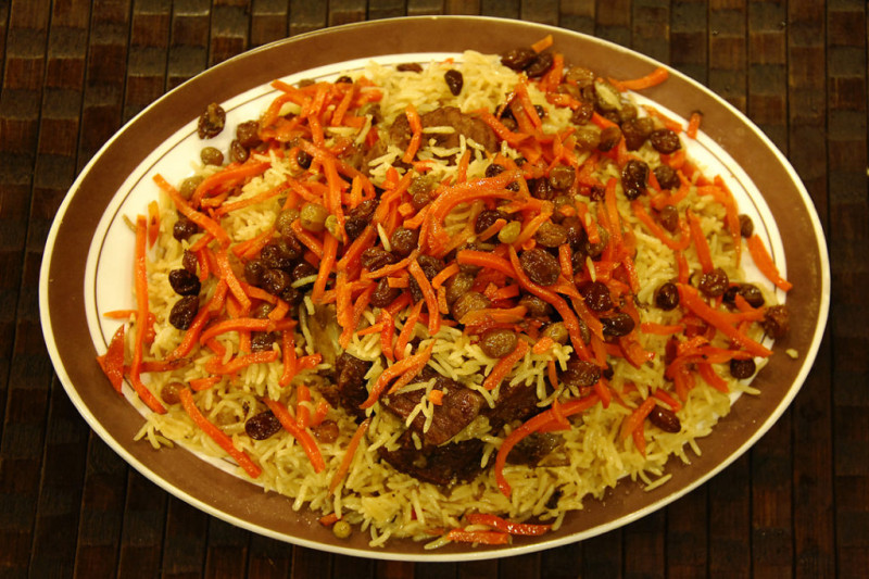 Một trong các món ăn ở Pakistan là Kabuli Pulao