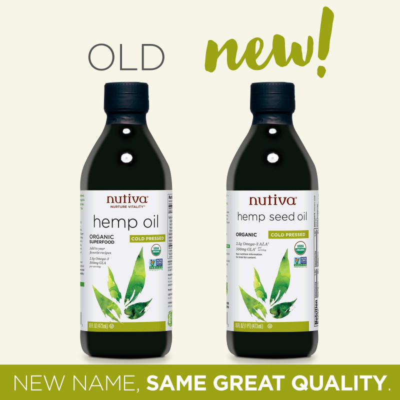 Nutiva’s Organic Cold Pressed Hemp Oil