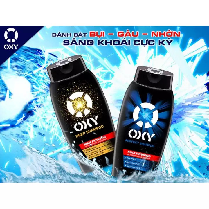 Dầu gội đánh bật gàu và nhờn cho nam Oxy Perfect Shampoo