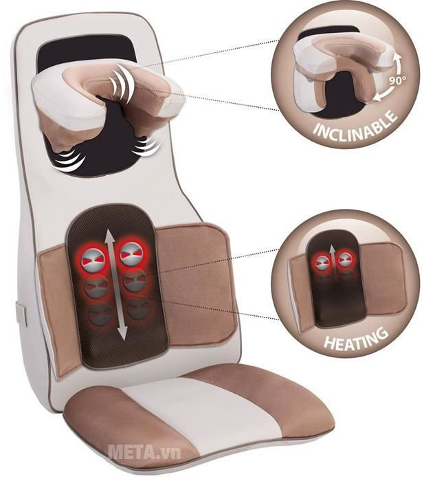 Đệm massage 3D hồng ngoại Lanaform Excellence LA110311: