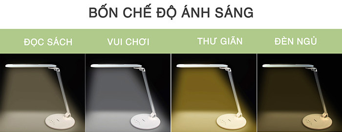 Đèn bàn Tiross TS1806 với 4 chế độ ánh sáng