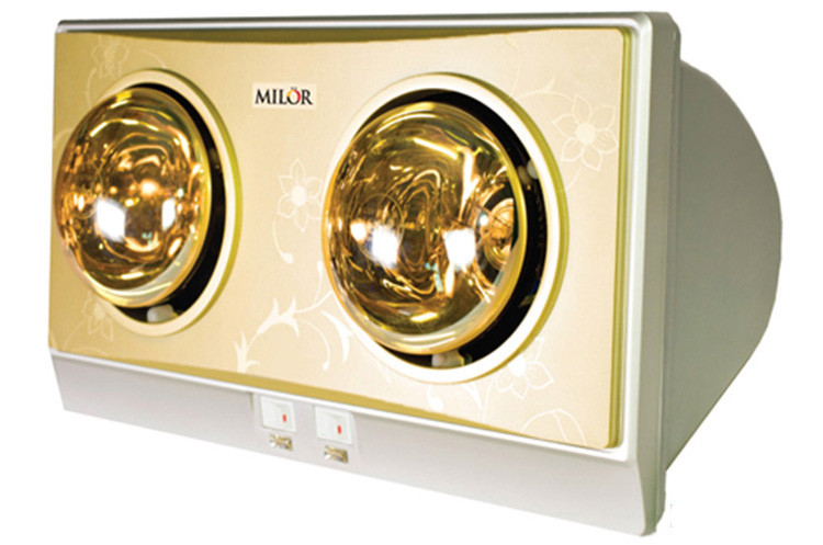 Đèn sưởi nhà tắm 2 bóng Milor ML6002