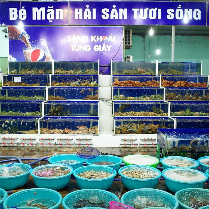 Hải sản bé Mặn luôn đảm bảo độ tươi sống