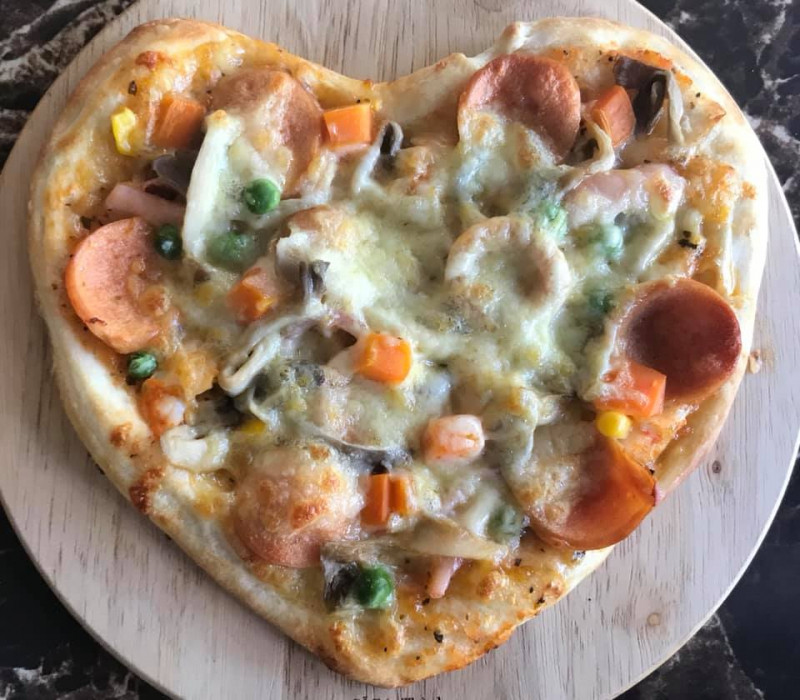 Pizza hình trái tim tại Pizza 131