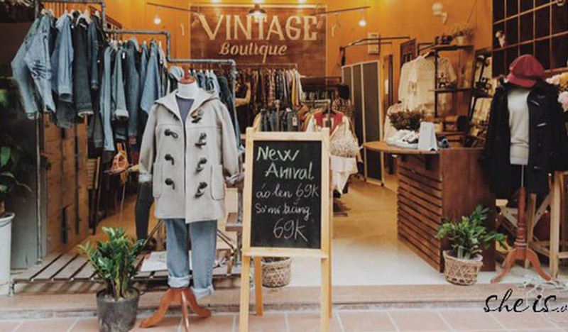Vintage Boutique là một trong những địa chỉ quen thuộc của những cô nàng yêu thích style hàn xẻng