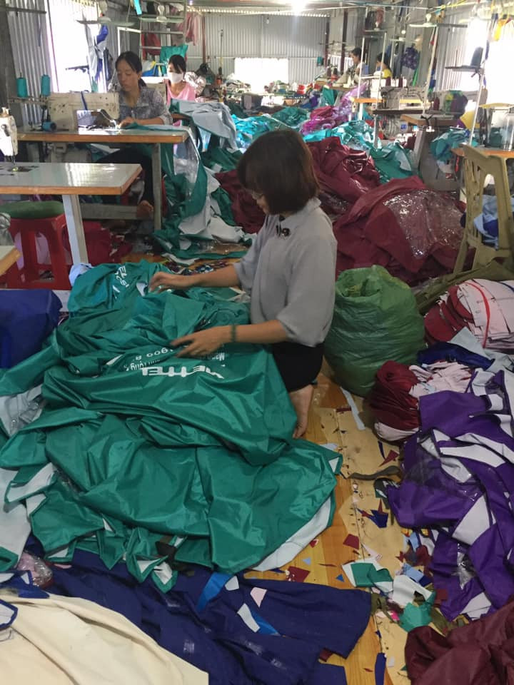 Xưởng áo mưa của công ty HDH Việt Nam