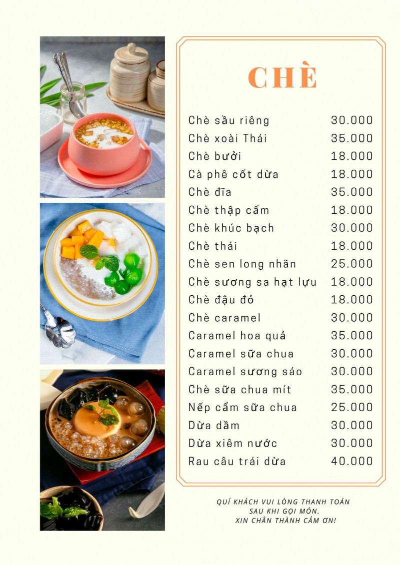 Chè Hoa Phượng - Trần Phú