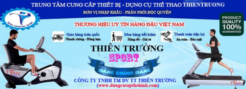 ﻿Thiên Trường Sport là đơn vị nhập khẩu trực tiếp dòng máy chạy bộ HQ và là đại lý cấp 1 của các thương hiệu máy chạy bộ khác như Mofit, Impulse, Reebok hay Royal...