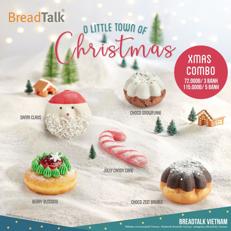 BreadTalk mang đến những chiếc bánh có hình thức đẹp và hương vị thơm ngon