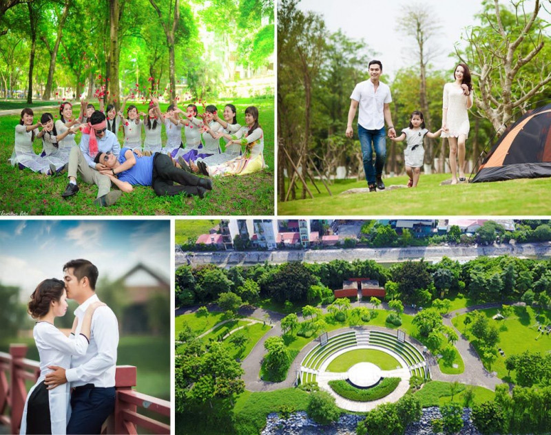 Công viên Yên Sở - địa điểm vui chơi, giải trí với không gian xanh mát