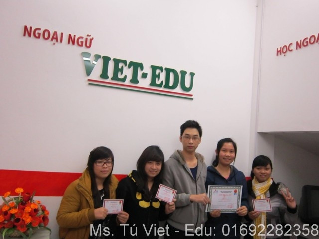 Trung tâm ngoại ngữ VIET-EDU - địa chỉ học tiếng anh cho người mới bắt đầu tại Hà Nội