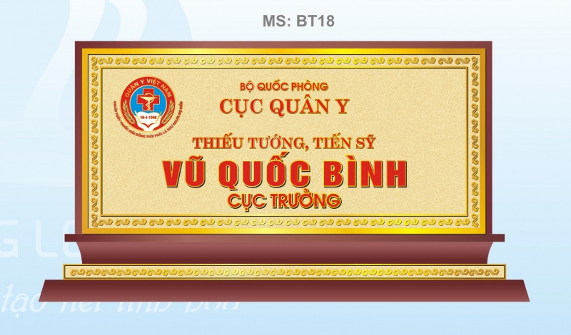 Làm biển chức danh để bàn