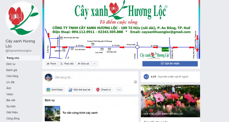 Công ty TNHH cây xanh Hương Lộc