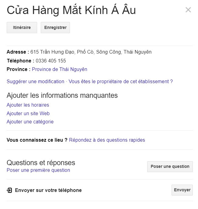 Cửa Hàng Mắt Kính Á Âu