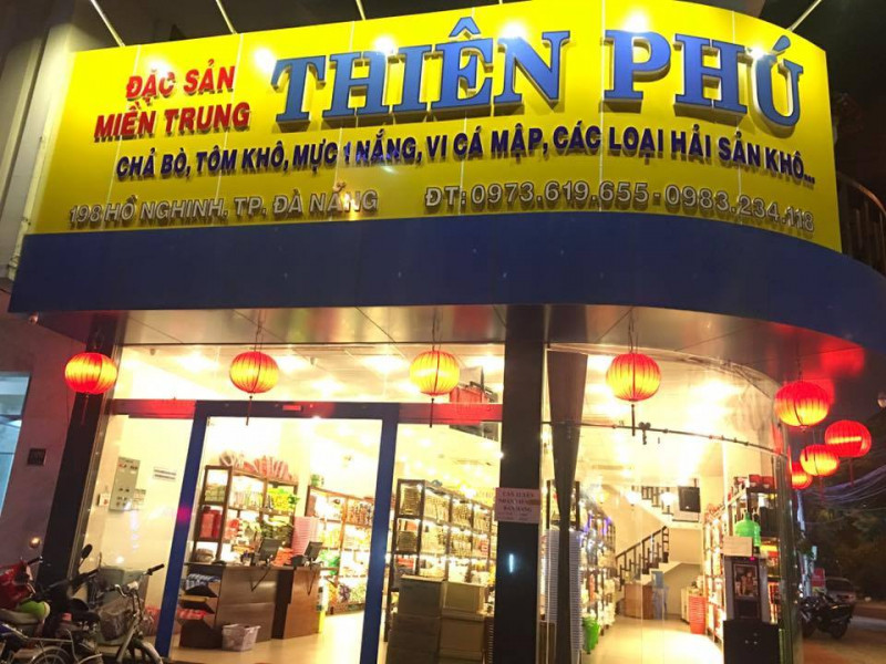 Chuỗi siêu thị đặc sản Thiên Phú - địa chỉ mua thịt bò khô ngon nhất Đà Nẵng