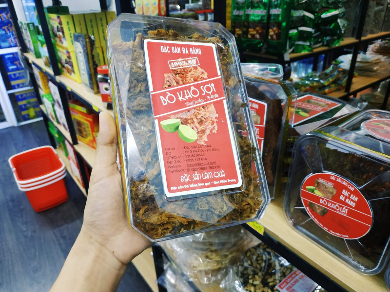 Đặc Sản Làm Quà - địa chỉ mua thịt bò khô ngon nhất Đà Nẵng
