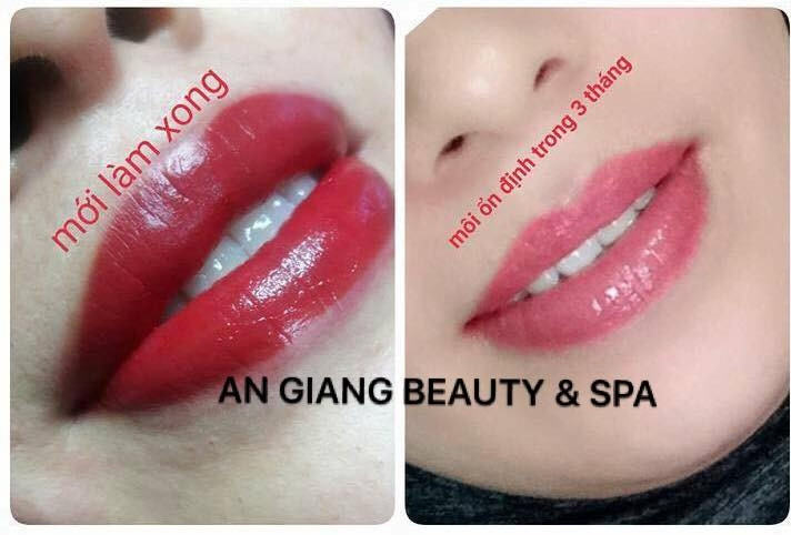 Ảnh môi của khách hàng làm tại An Giang Beauty & Spa