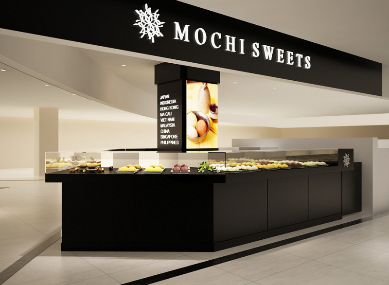 Không gian cửa hàng Mochi Sweets đơn giản mà tinh tế