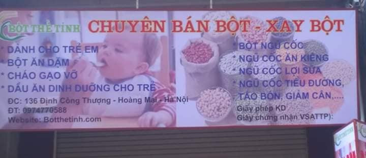 Cơ sở xay bột Thế Tính