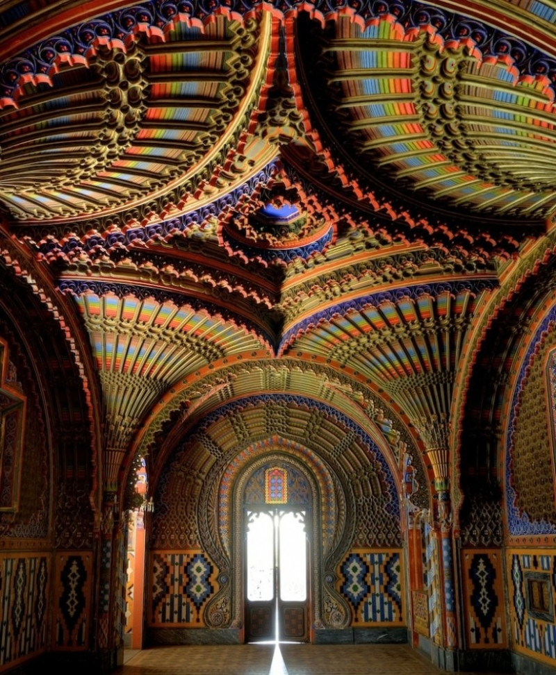 Phòng Peacock của Castello di Sammezzano ở Tuscany