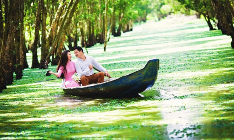 Rừng tràm Trà Sư – điểm hẹn chụp ảnh cưới độc đáo ở miền sông nước