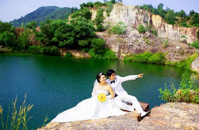 Ảnh cưới chụp tại Hồ Tà Pạ