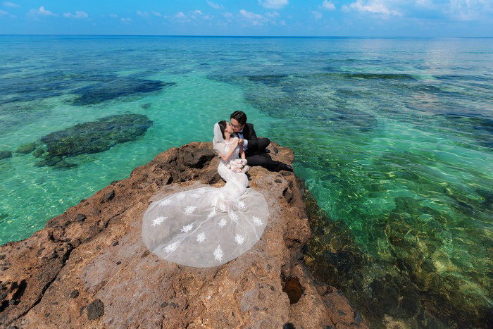 Ảnh cưới được chụp tại Đảo Nam Du