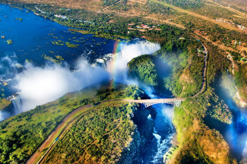 Thác Victoria, Zimbabwe và Zambia