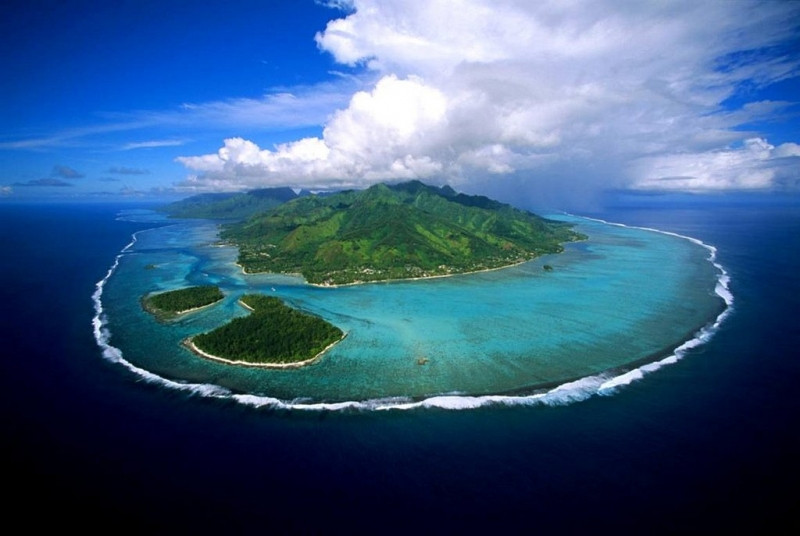 Toàn cảnh Moorea từ trên cao