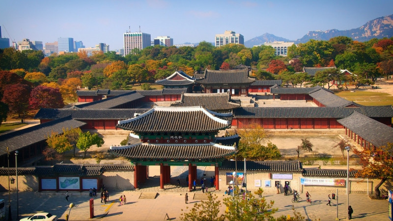 Toàn cảnh cung điện Gyeongbokgung