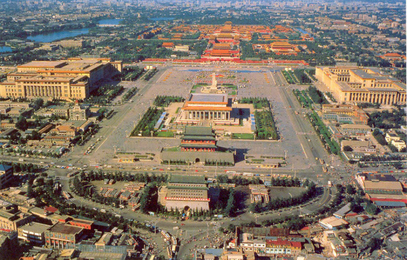 Quảng trường Thiên An Môn nhìn từ trên cao