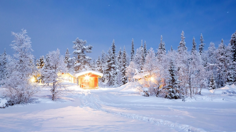 Lapland đẹp lung linh như thiên đường dựng trên nền tuyết