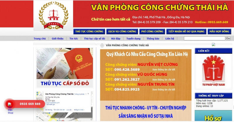 Văn phòng công chứng Thái Hà