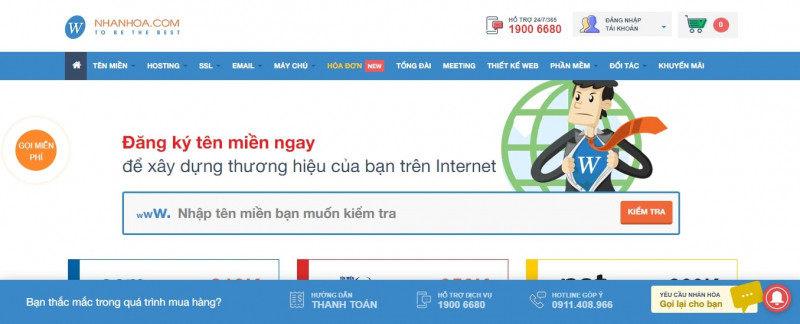 Nhân Hòa là nhà đăng ký tên miền quốc tế trực thuộc ICANN tại Việt Nam và đồng thời là nhà cung cấp tên miền quốc gia “.VN” được VNNIC công nhận.