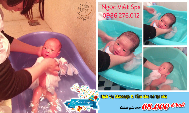 Tắm bé tại nhà, chỉ từ 68 000 đồng