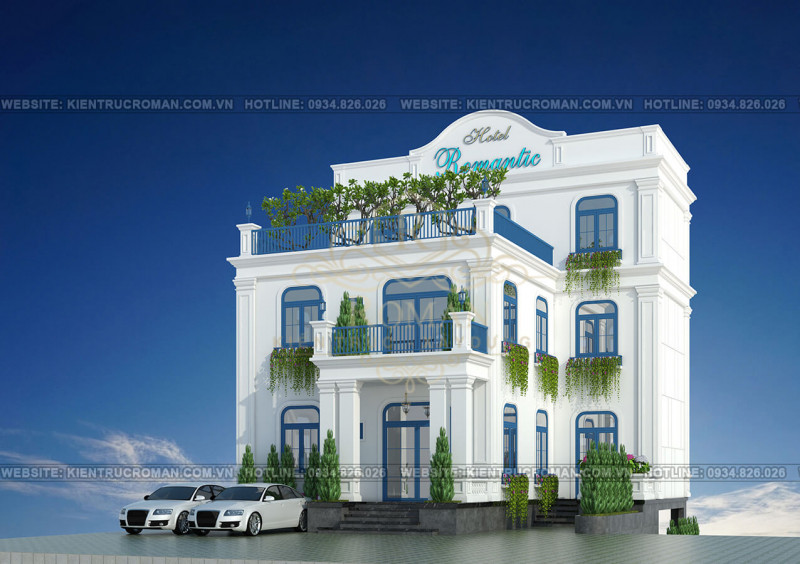 Dự án thiết kế khách sạn kiểu Pháp Tại Quảng Ngãi