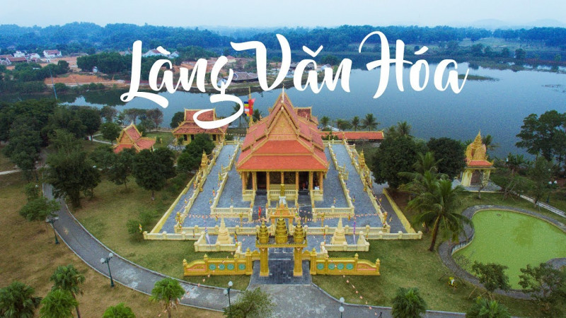Toàn cảnh làng văn hóa các dân tộc Việt Nam