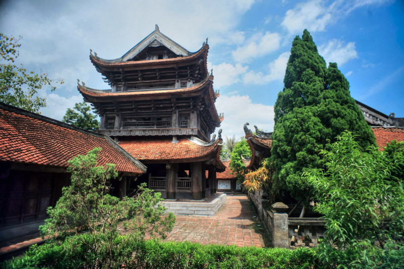 Một góc khung cảnh đẹp mê hồn của chùa Keo