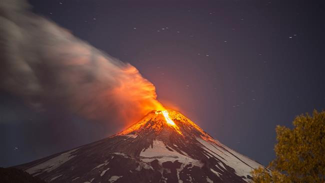 Núi lửa Villarrica phun trào