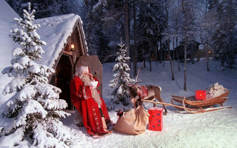 Ông già Noel và xưởng đồ chơi của mình