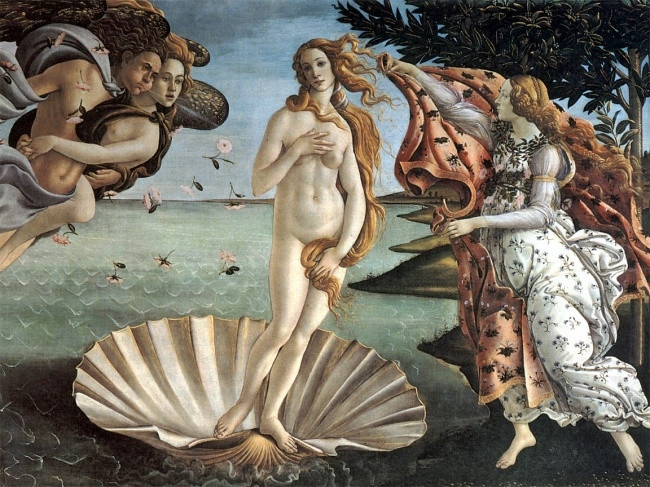 Tranh nữ thần Venus ở bảo tàng Uffizi