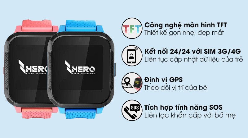 Đồng hồ định vị trẻ em Masstel Hero