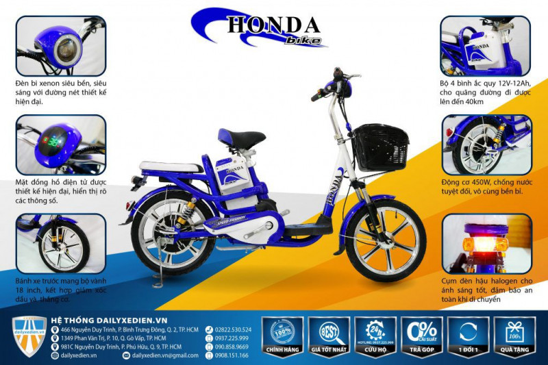 Xe đạp điện Honda 2019