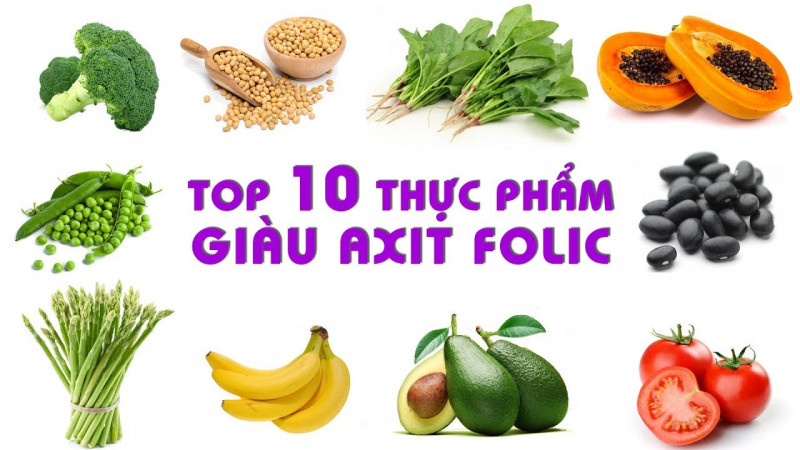 Thực phẩm chứa acid folic