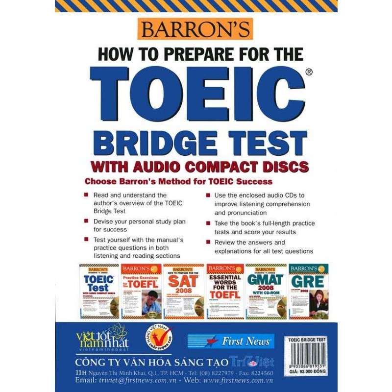 BARRON’S HOW TO PREPARE FOR THE TOEIC BRIDGE TEST