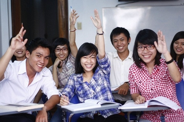 Lớp học Ielts của cô Giang.