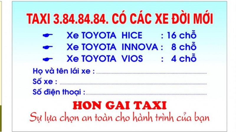 Taxi Hòn Gai