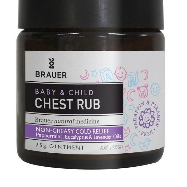 Dầu bôi ấm ngực dành cho trẻ Brauer – Baby & Child Chest Rub