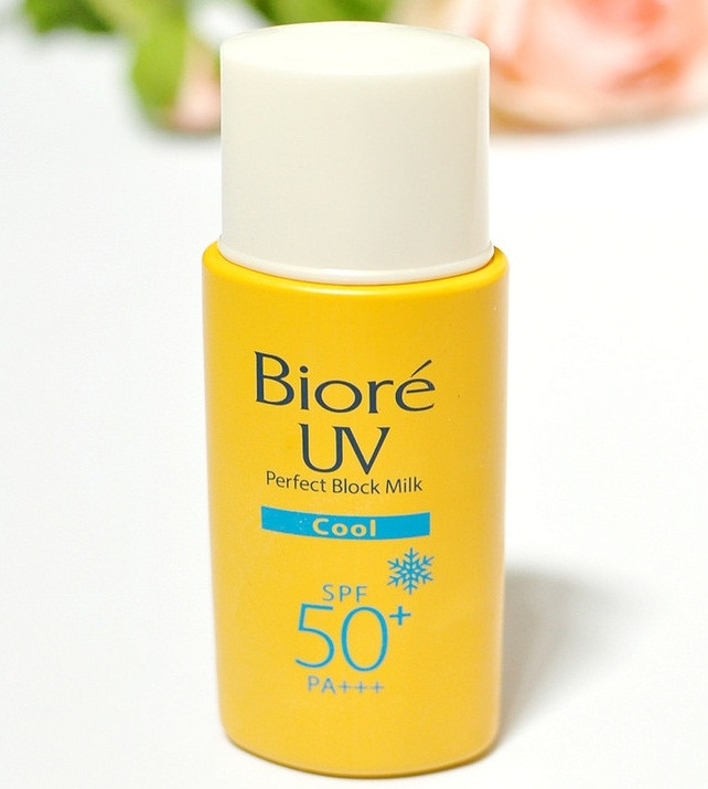 Biore UV Perfect Block Milk Cool SPF 50 PA+++ được khuyên dùng cho da dầu